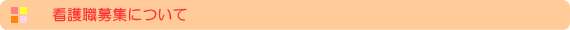 看護職募集について